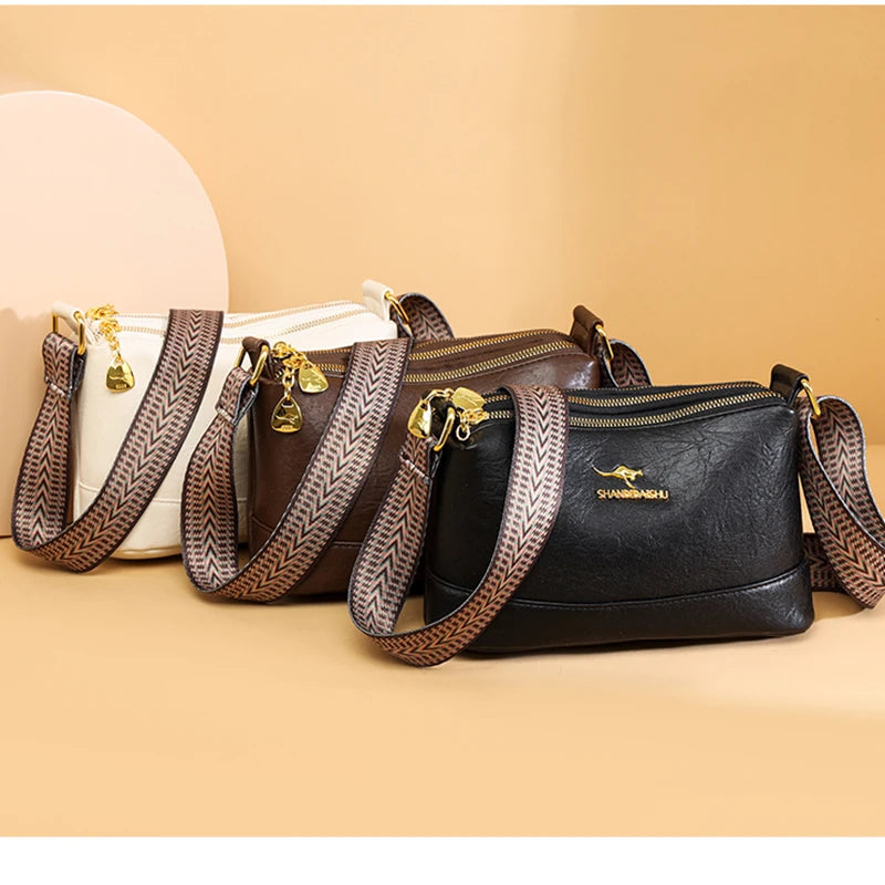 Sac à main de haute qualité en cuir souple pour femmes