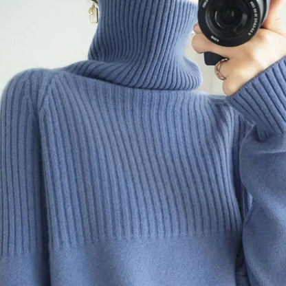 Pull Ample Femme – Maille et Col Roulé