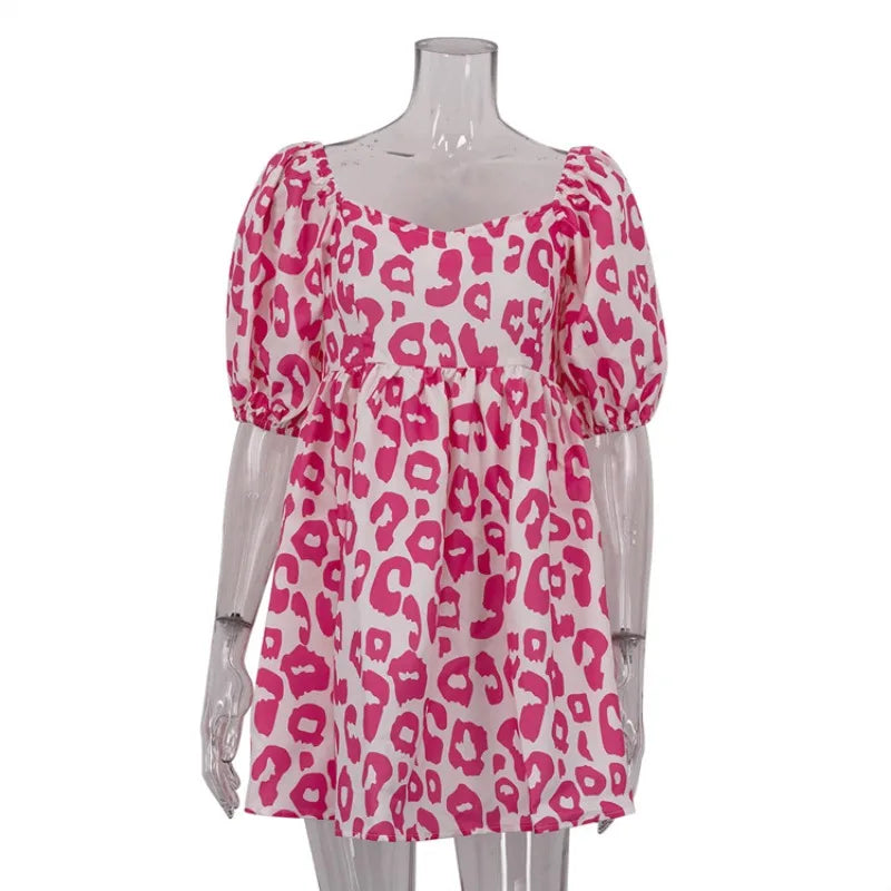 Robe mini imprimée pour femmes