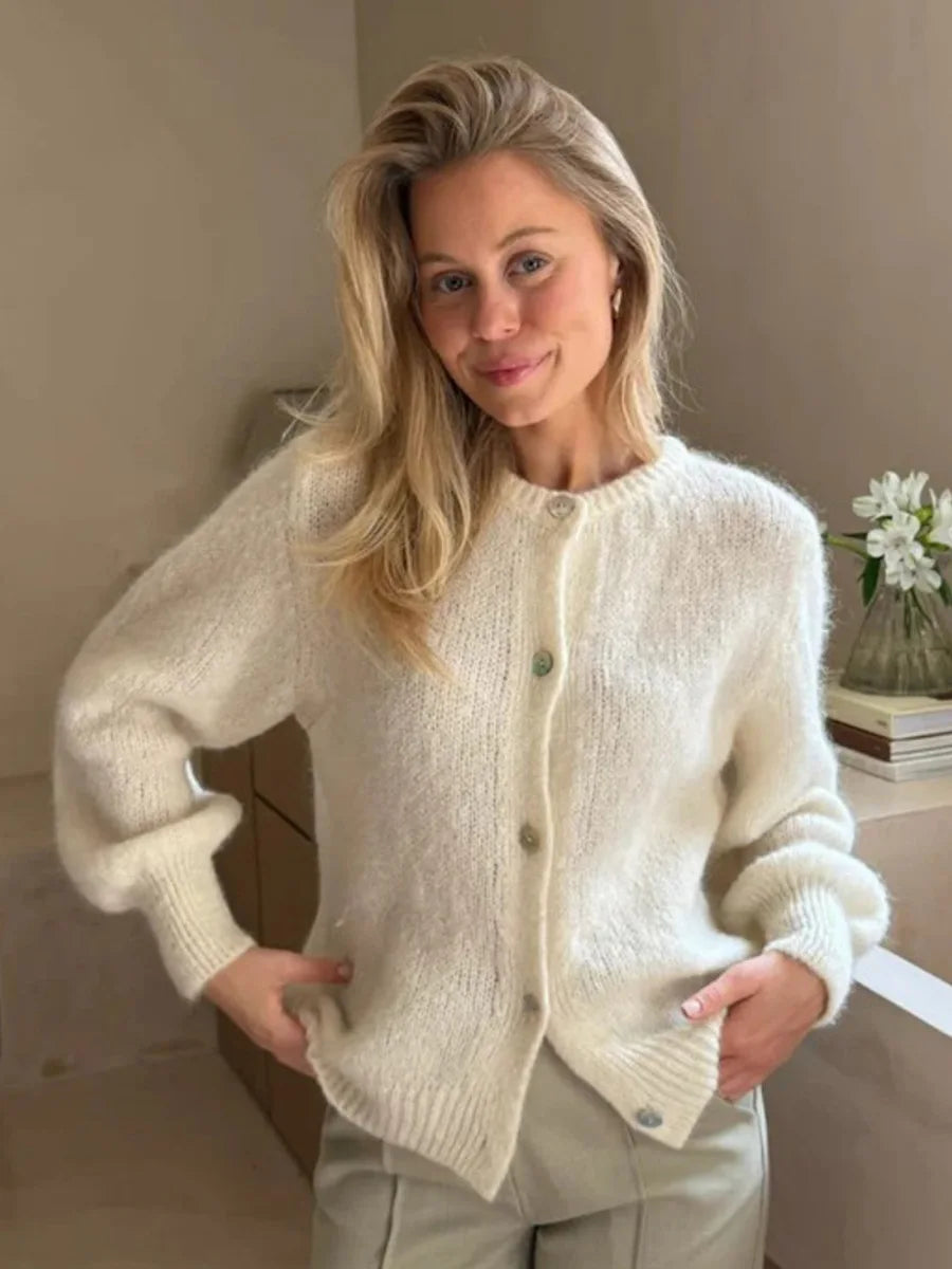 Cardigan en laine Macaron pour femmes