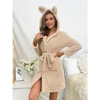 Chemise de nuit en flanelle pour femmes