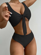 Maillot de bain deux pièce taille haute pour femmes