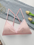Soutien-gorge avec dentelle, sans armatures pour femmes