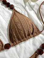 Maillot de bain deux pièces coupe haute pour femmes