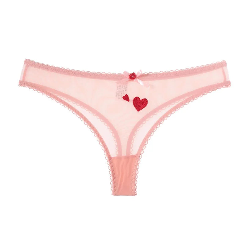 String transparent en dentelle pour femmes