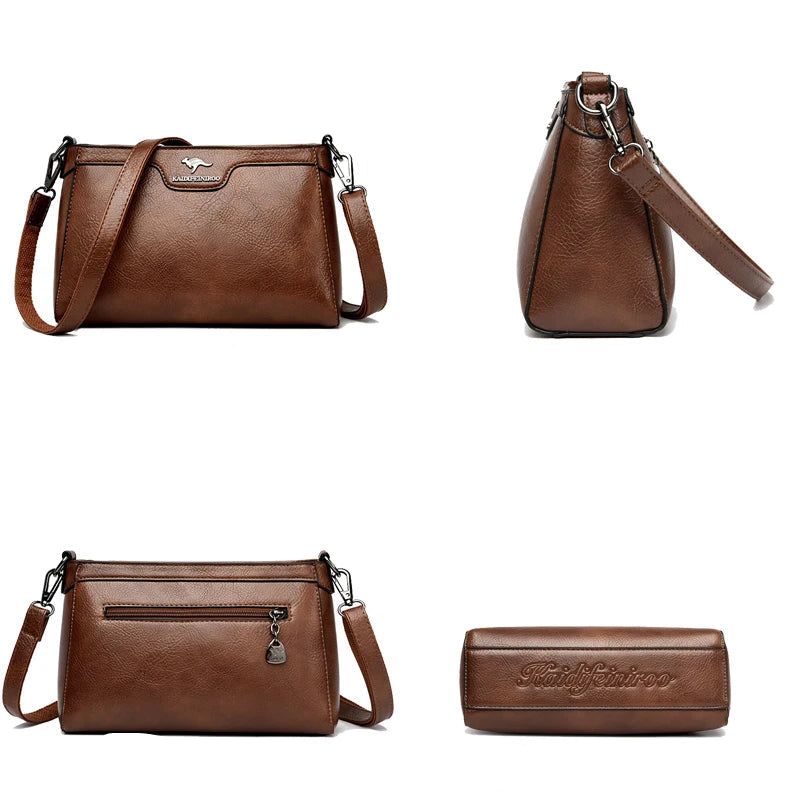 Sac à main en cuir véritable pour femmes