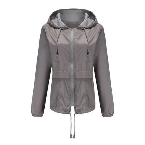 Veste à capuche bleue pour femmes