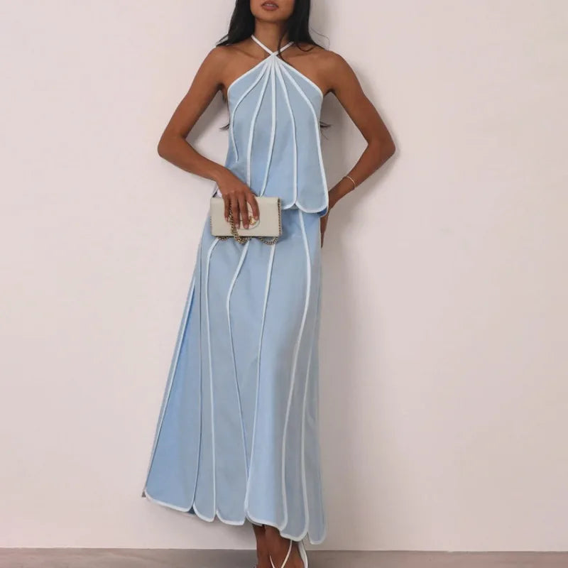 Ensemble 2 pièces bleu pour femmes