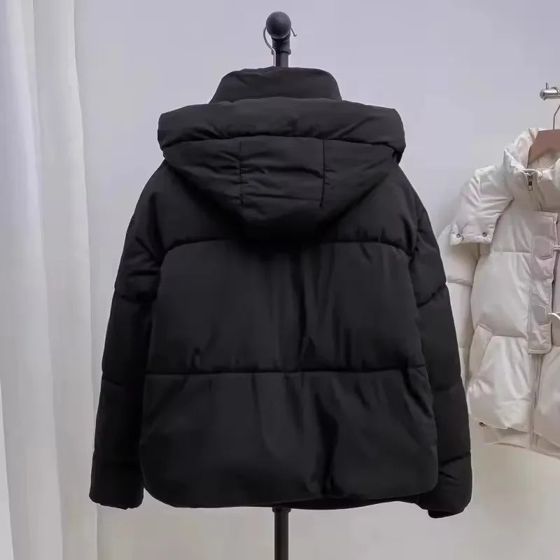 Doudoune courte en coton pour femmes