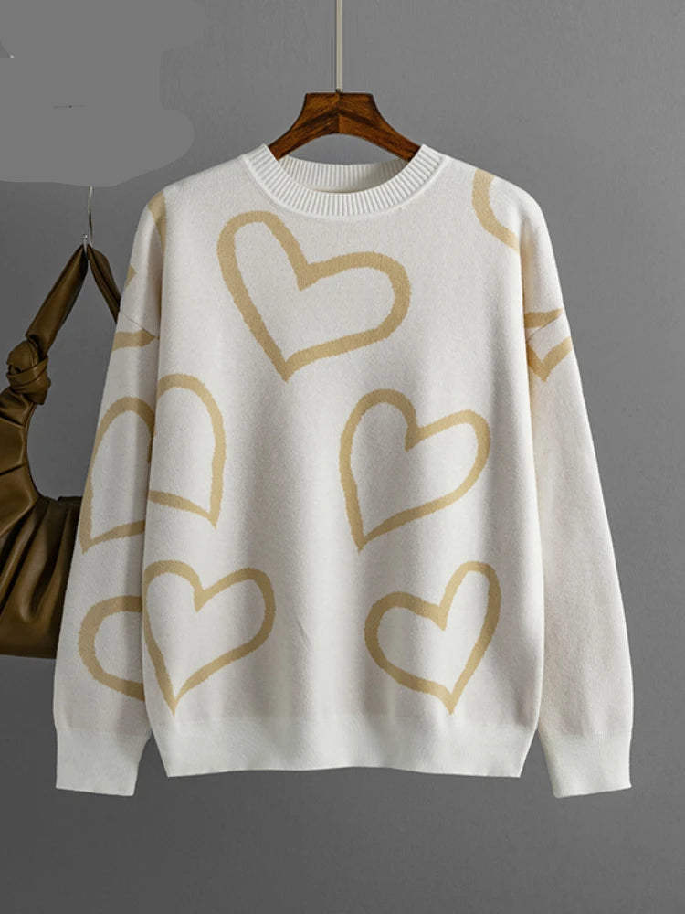 Pull Col Rond Femme – Style Rétro