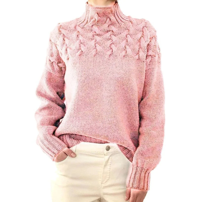 Pull en maille à manches longues pour femmes