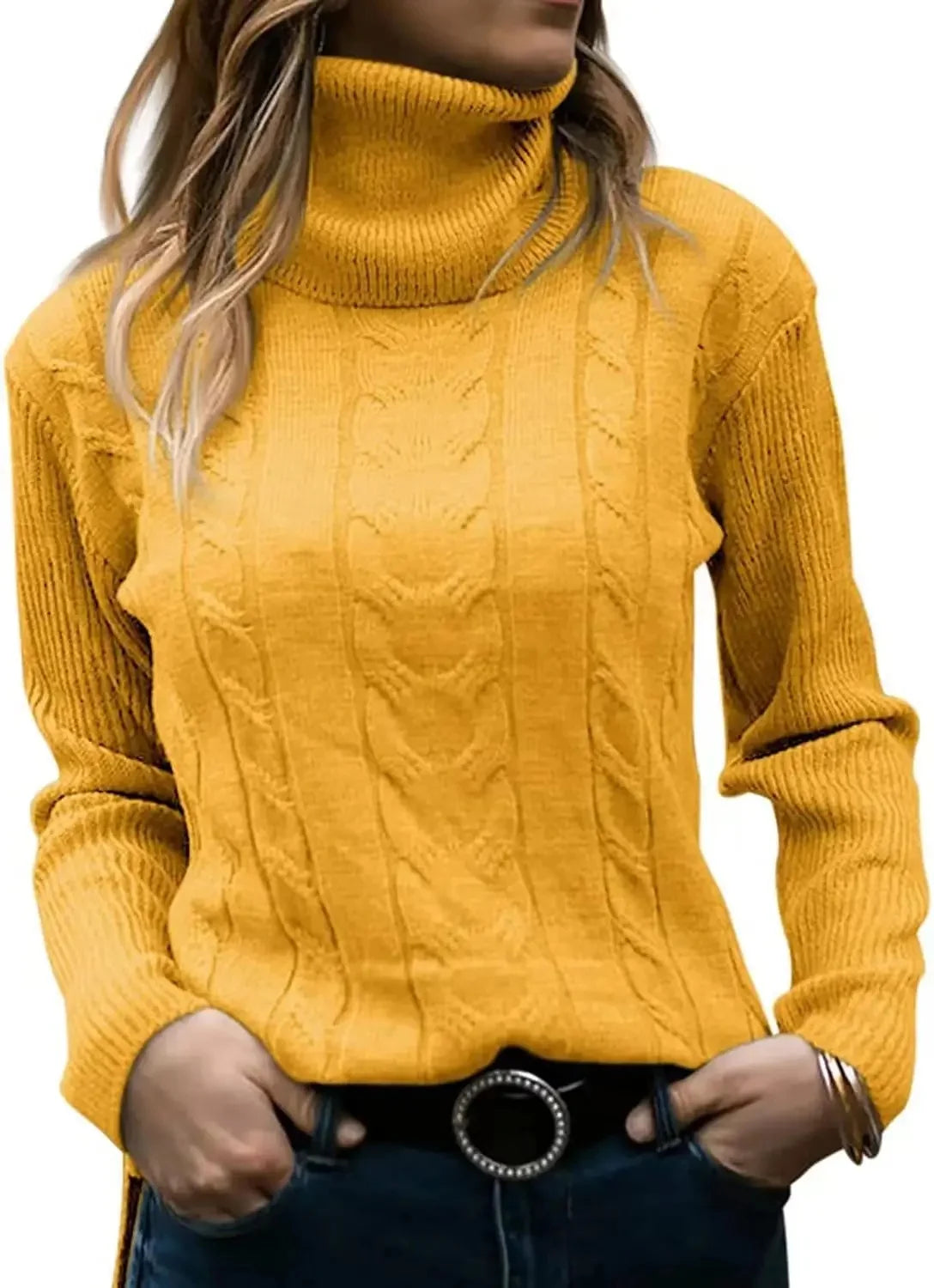 Pull tricoté vintage pour femmes