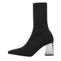 Bottines extensibles en tricot de haute qualité pour femmes