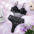 Body en dentelle avec broderie fleur pour femmes