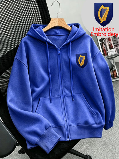 Sweat à Capuche Zippé Femme – Imprimé Irlande