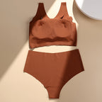 Ensembles de soutien-gorge et culotte sans fil pour femmes