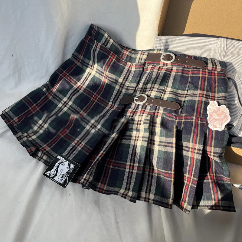 Mini jupes cargo en jean vintage pour femmes