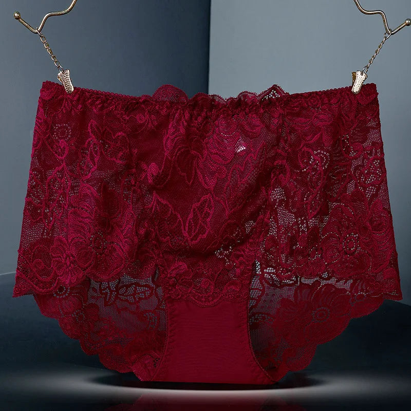 Culotte sexy en dentelle effet push-up, sans coutures  pour femmes