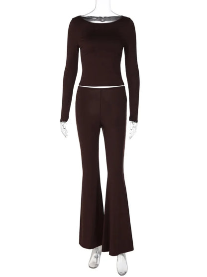 Ensemble Femme 2 Pièces Dos Nu avec Découpes
