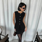Ensemble deux pièces jupe et blazer pour femmes