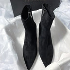 Bottines courtes à bout pointu pour femmes