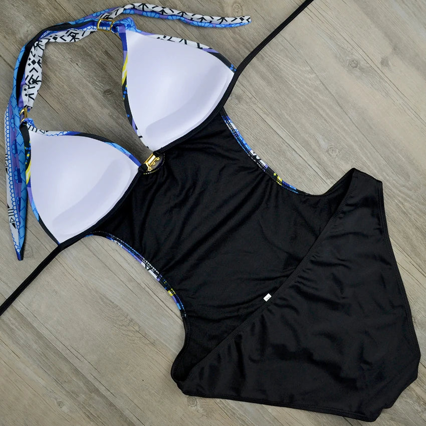 Maillot de bain une pièce imprimé pour femmes