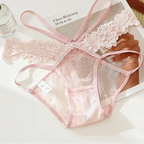 Culotte transparente en dentelle pour femmes
