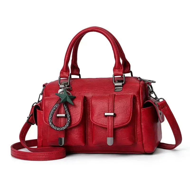 Sac en cuir PU souple pour femmes