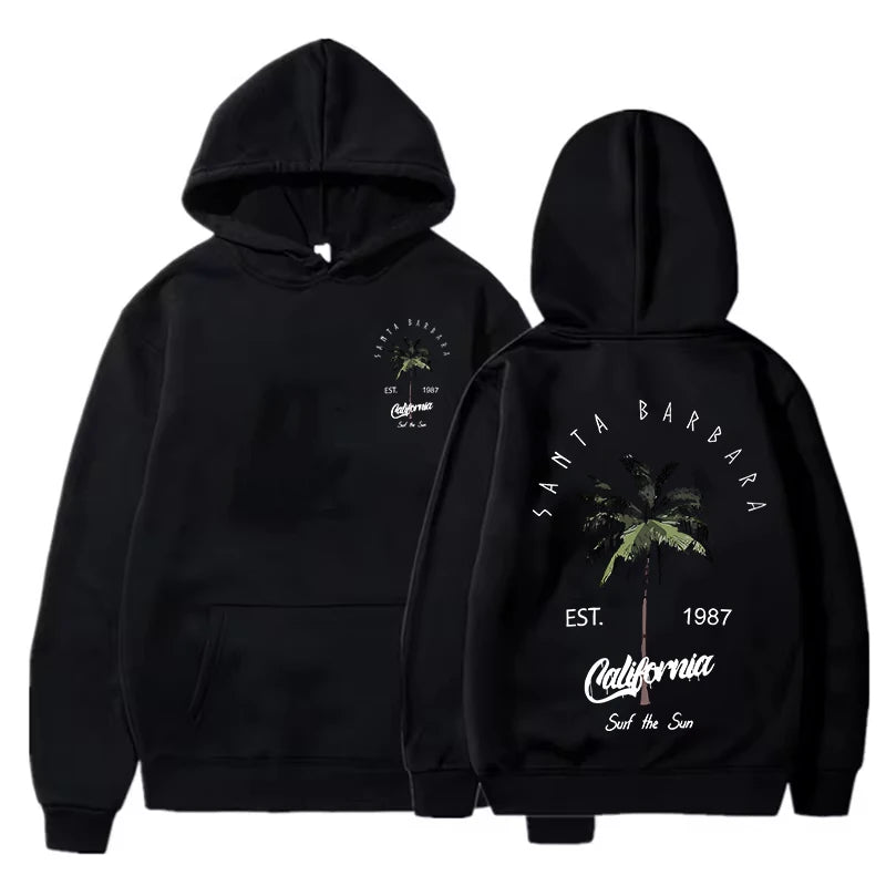 Sweats à capuche College Samta Barbara California pour femmes