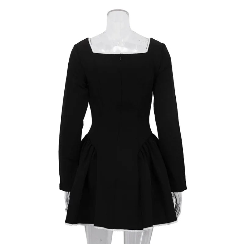 Robe mini à manches longues pour femmes