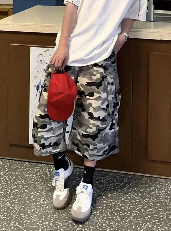 Pantalon court de Camouflage rétro américain pour femmes