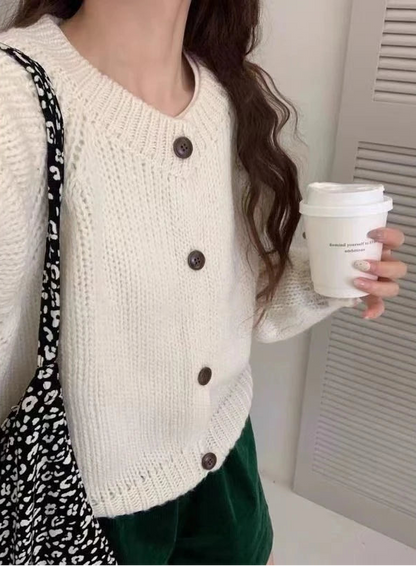 Cardigan Uni Femme – Maille Douce