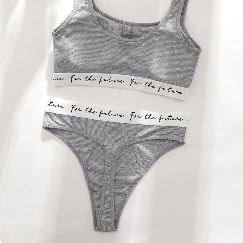 Ensemble soutien-gorge et culottes sans couture pour femmes