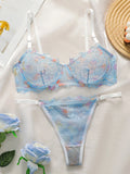 Ensemble de lingerie sexy transparente en dentelle pour femmes