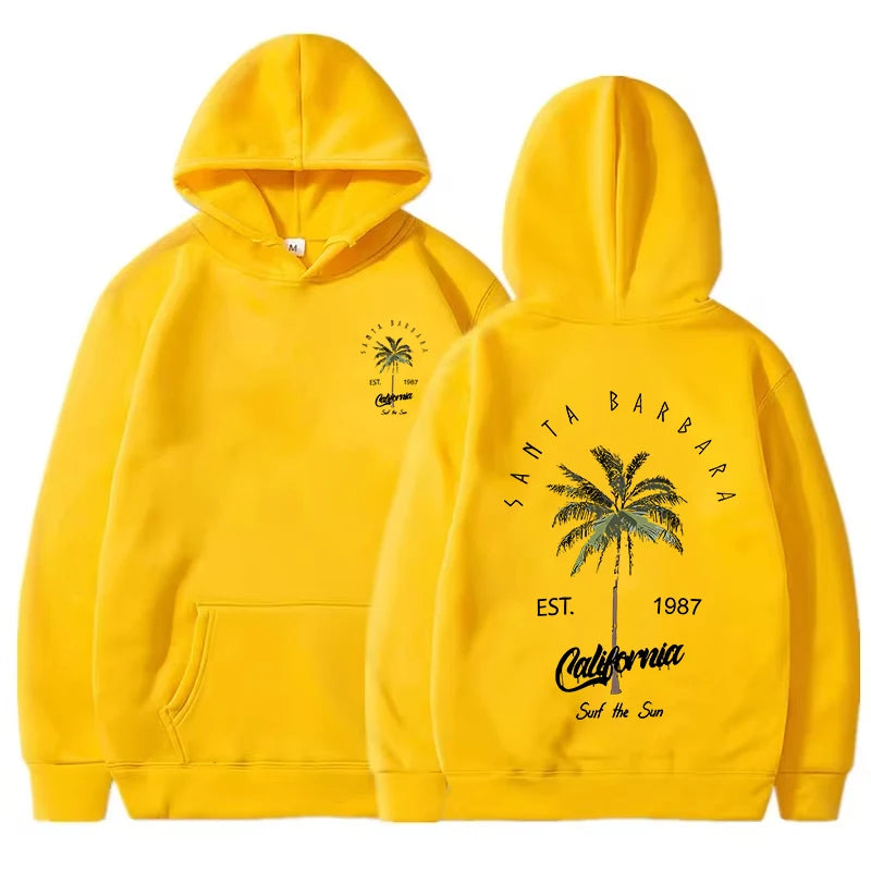 Sweats à capuche College Samta Barbara California pour femmes