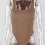 Body en tricot sans manches pour femmes