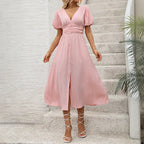 Robe mi-longue élégante pour femmes