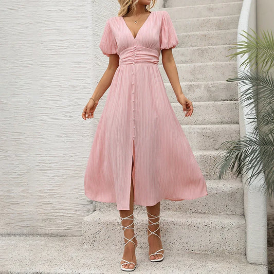 Robe Mi-Longue Femme – Style Élégant