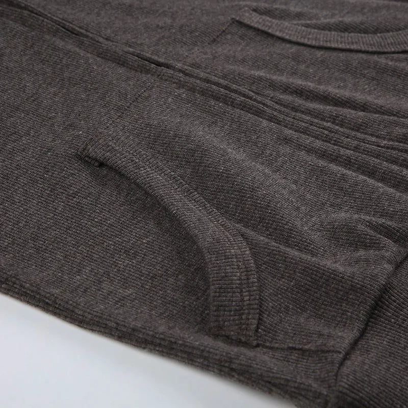 Cardigan Zippé Femme – Capuche et Taille Ajustée