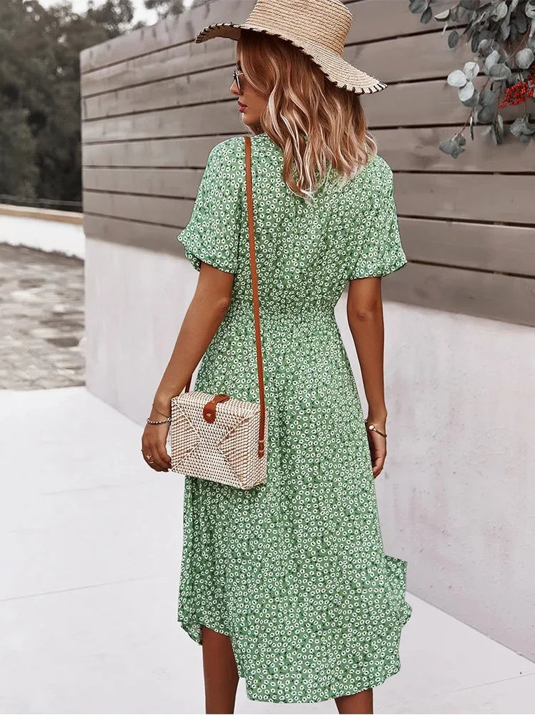 Robe à imprimé Floral pour femmes