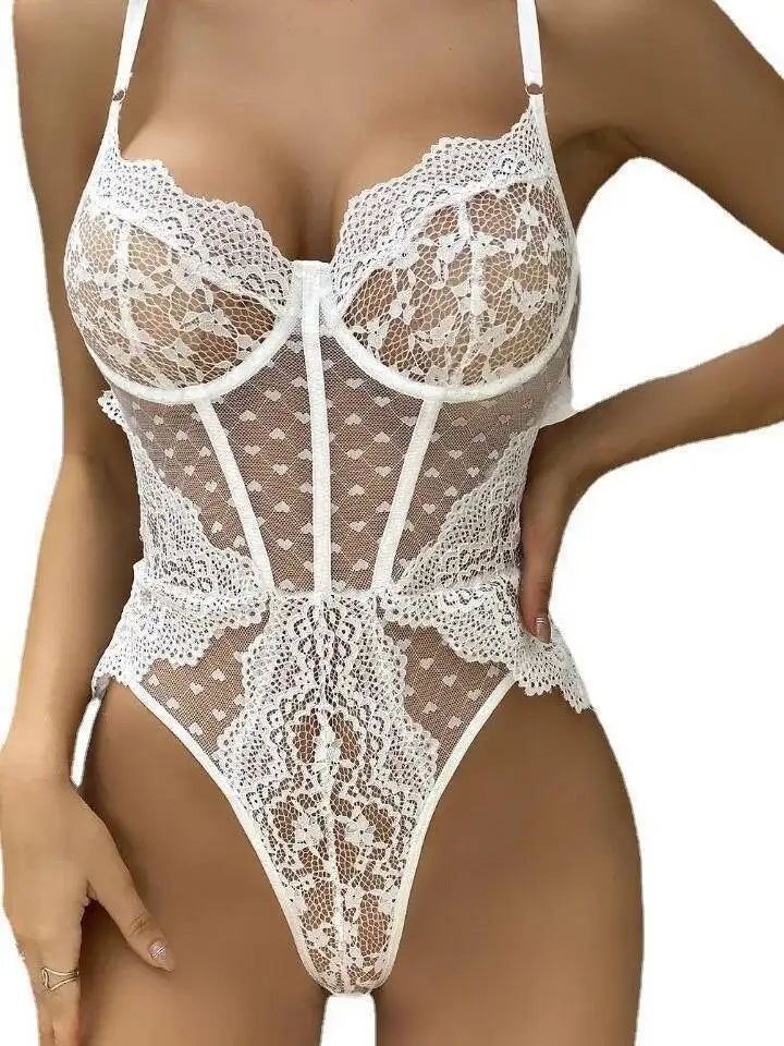 Body sans manches en dentelle pour femmes