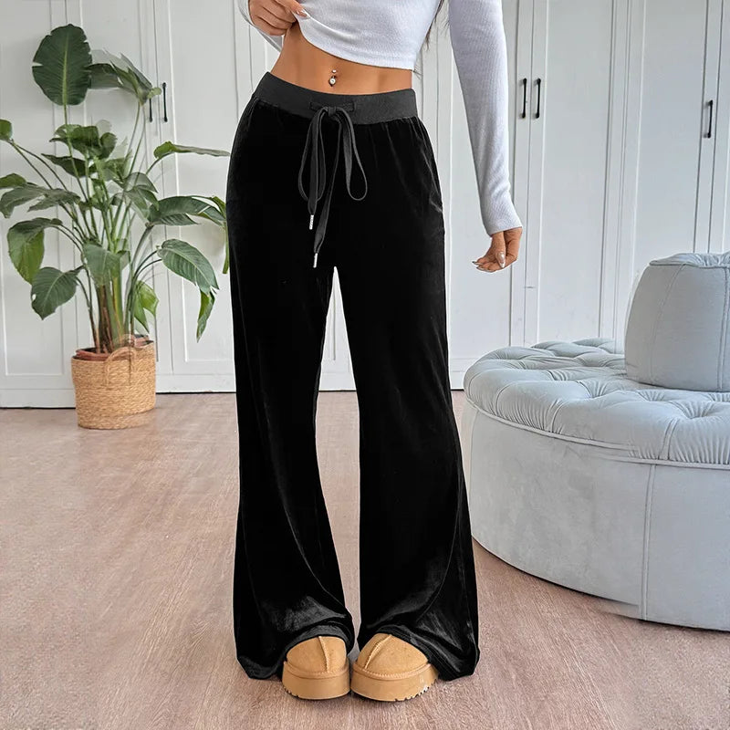 Pantalon évasé Baggy décontracté pour femmes