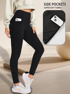 Leggings super doux avec poches pour femmes