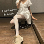 Collants résille floraux sexy pour femmes