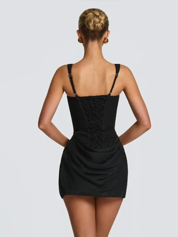 Mini robe décontractée à manches longues pour femmes