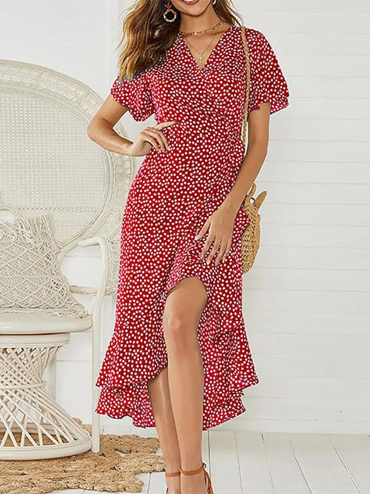 Robe longue en mousseline de soie pour femmes
