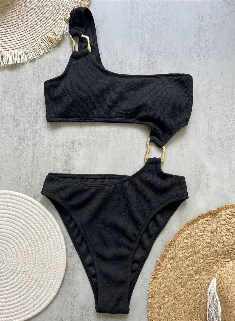 Maillot de Bain 1 Pièce Femme – Épaule Dénudée