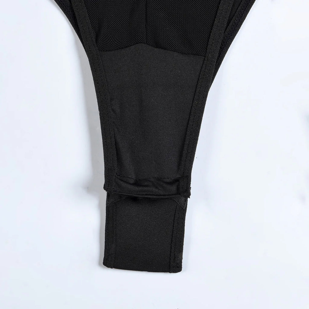 Body moulant sans manches et col en V pour femmes