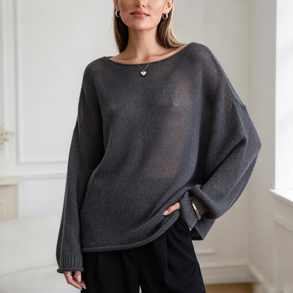 Pull Ajouré Femme – Maille Fine et Transparente