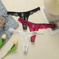 String taille basse en dentelle pour femmes